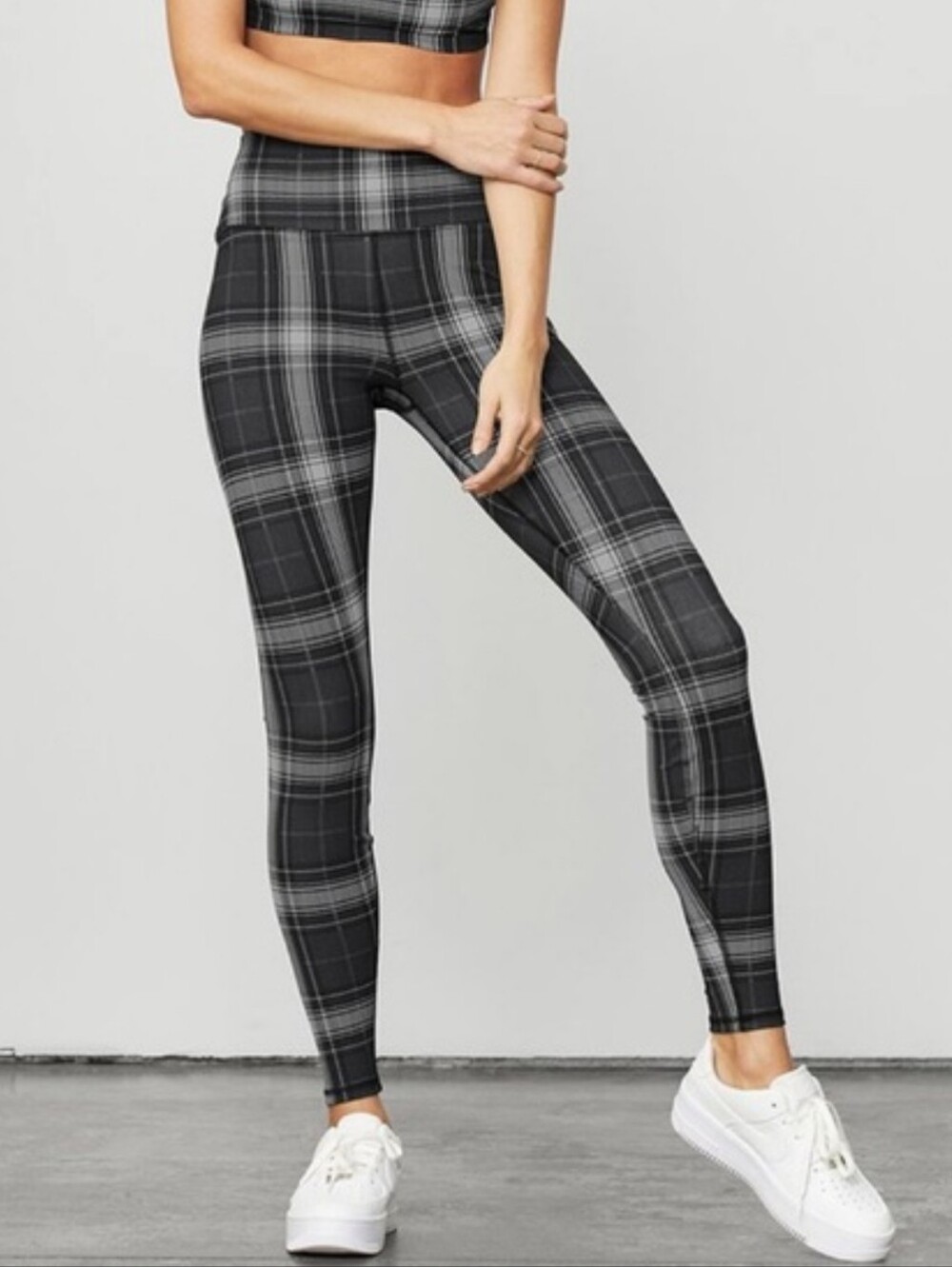 Alo Yoga High-Waist Vapor Legacy Plaid leggings Size XS Full Length